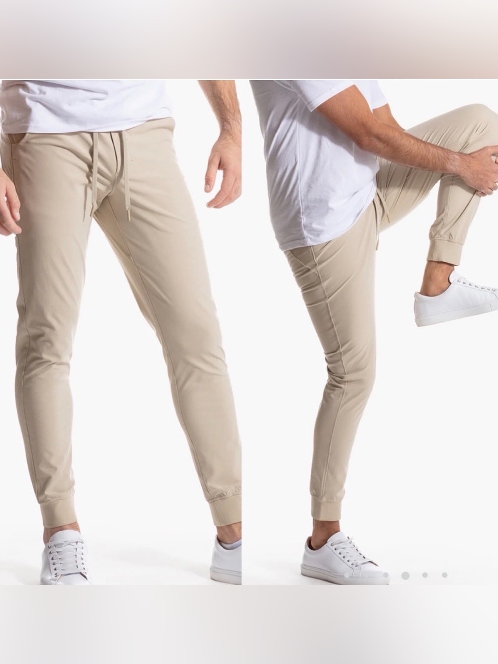 Birddogs Wayne Regretzkys Joggers small Khaki stretch Athleisure athletic tan